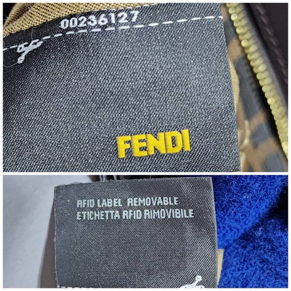 Authentic FENDI Zucca Small Chef Shopping Tote Bag Tobacco Moro Brown - Picture 11 of 14